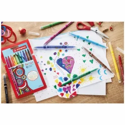 STABILO Trio 2 in 1 - Viltstift En Fineliner In Een - Set 10 Stuks