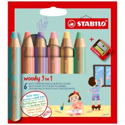 STABILO woody 3 in 1 - Multitalent potlood - Set 6 St.