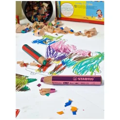STABILO woody 3 in 1 Duo - Multitalent Kleurpotlood - Set 6 St. + Puntenslijper