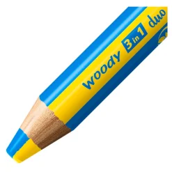 STABILO woody 3 in 1 Duo - Multitalent Kleurpotlood - Set 5 St. + Puntenslijper
