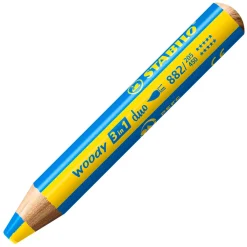 STABILO woody 3 in 1 Duo - Multitalent Kleurpotlood - Set 10 St. + Puntenslijper