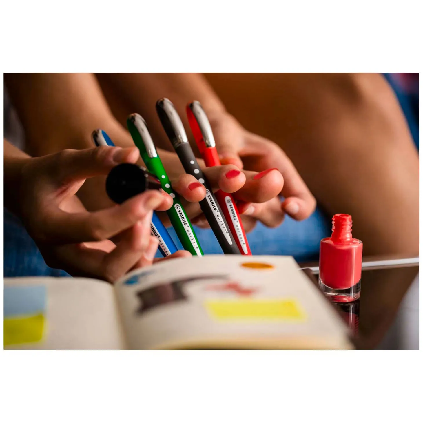 STABILO Worker+ Colorful - Rollerball 0.5 mm - Blauw