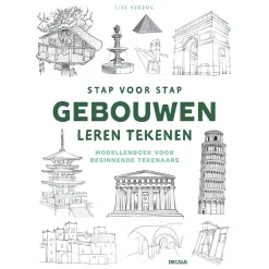 Stap voor Stap Gebouwen Leren Tekenen Hobbyboek