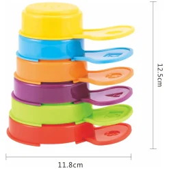 Stapelbekers met Handvat, 6dlg.