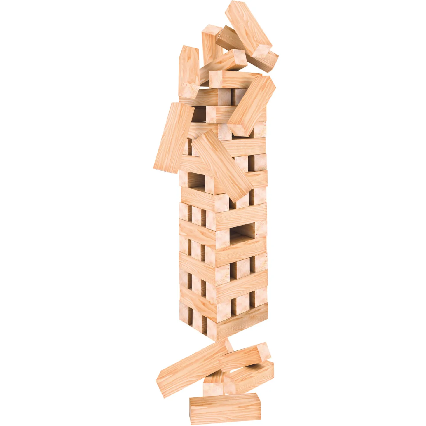 Stapeltoren Hout XL, 60dlg