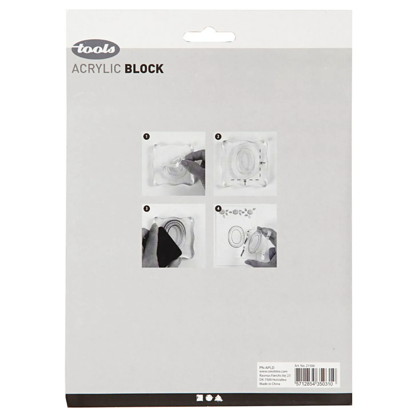 Stempelblok Set, 4st.