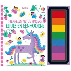 Stempelen met je vingers - Elfjes en Eenhoorns