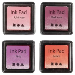 Stempelinkt Roze Tinten, 4st.
