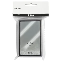 Stempelinkt Zilver, 9x6cm