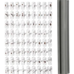 Stempelset Rubber Letters en Cijfers Wit