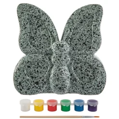 Stenen Schilderen Vlinder Verfset, 8dlg.