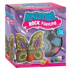 Stenen Schilderen Vlinder Verfset, 8dlg.