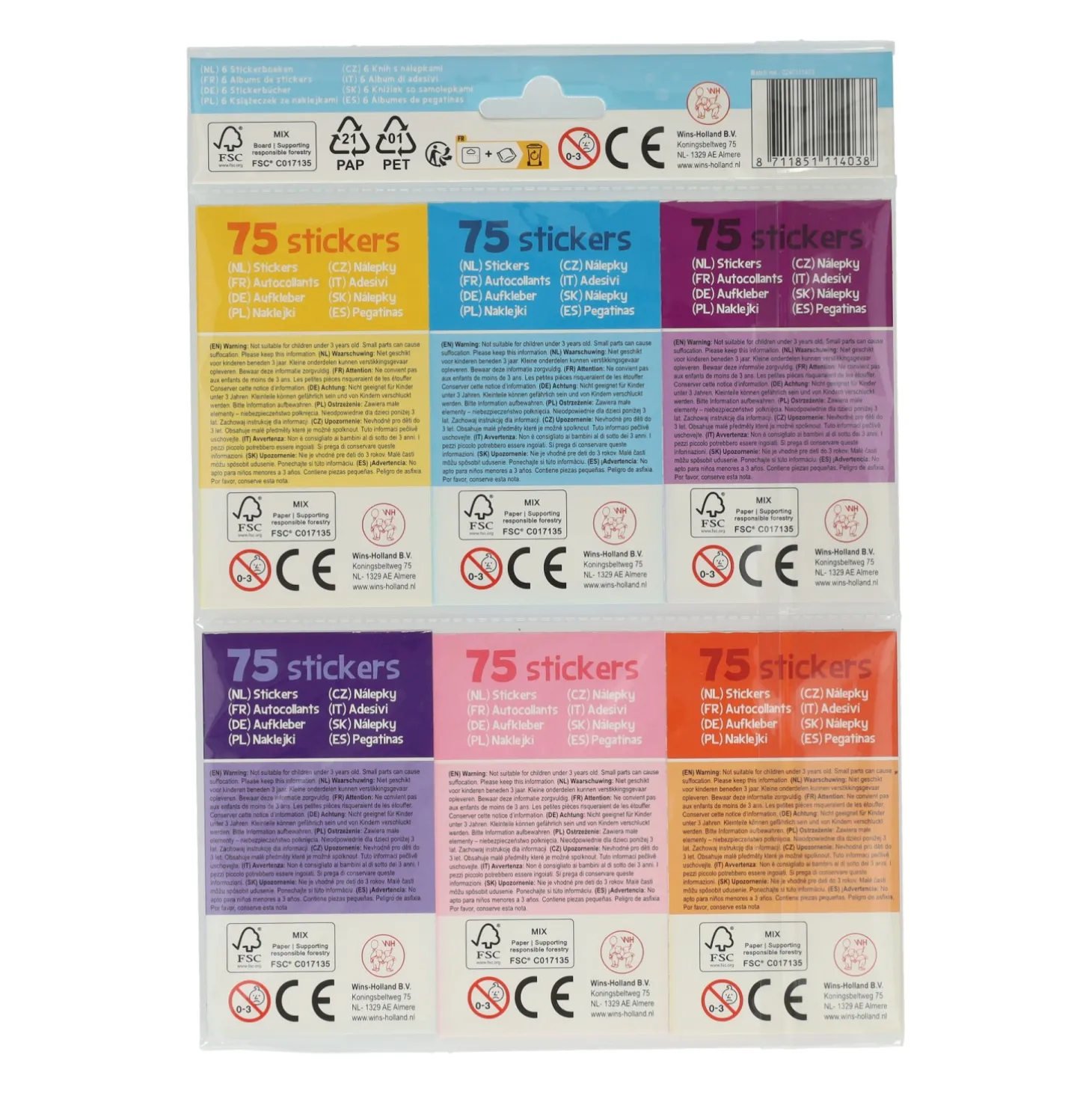 Sticker Uitdeelboekjes Onderwaterwereld, 6st.