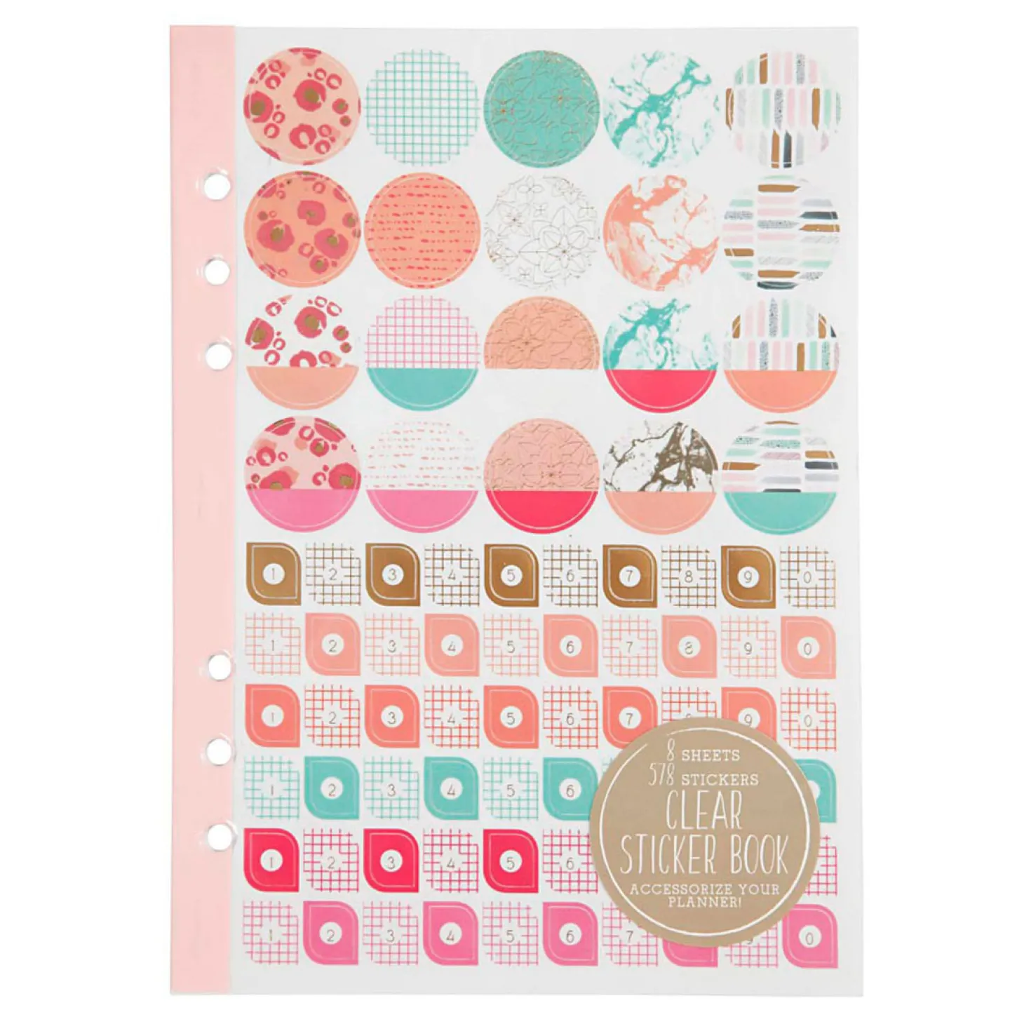 Stickerboek Aquarel A5 voor Planner, 578st.