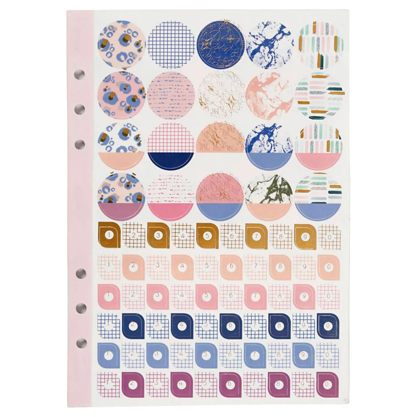 Stickerboek Bloemen A5 voor Planner, 578st.