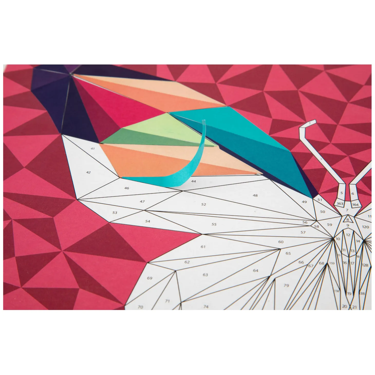 Stickeren op Nummer - Vlinder