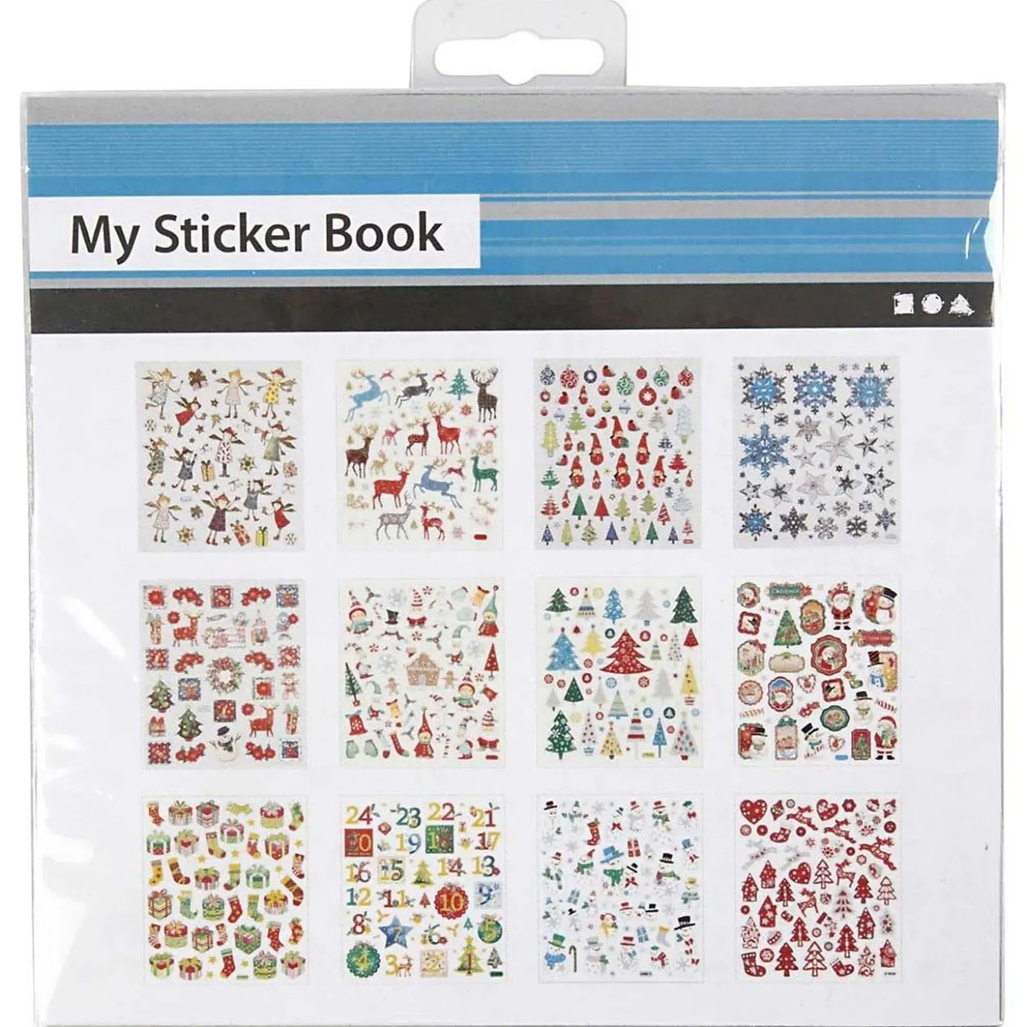 Stickerpakket Kerst, 12vel