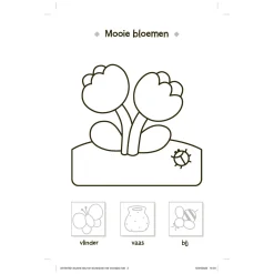 Stickerpret Eerste Woordjes Plakken, Kleuren en Leren (3-5j)