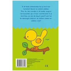 Stickerpret Eerste Woordjes Plakken, Kleuren en Leren (3-5j)