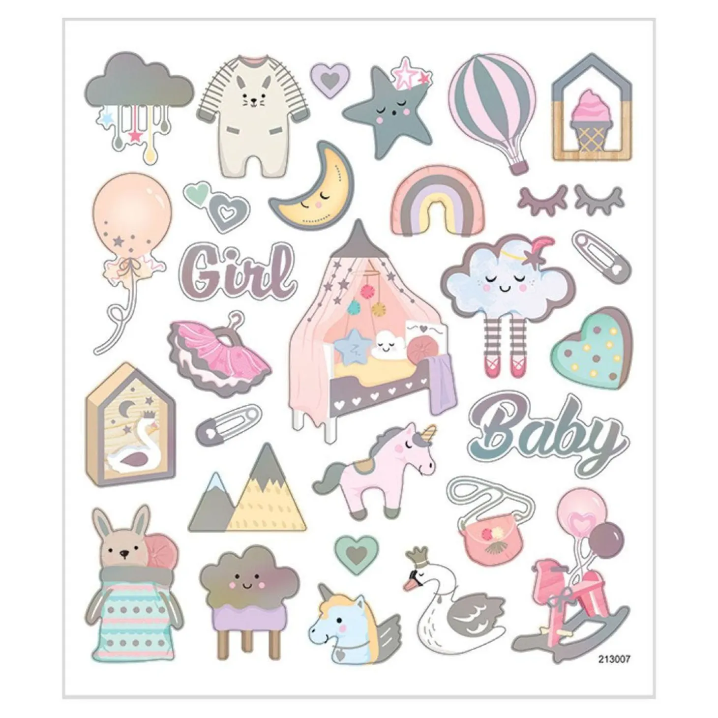 Stickers Baby Girl, 1 Vel