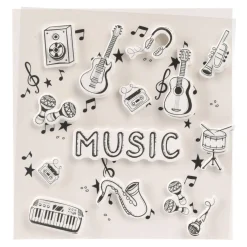 Stickers 3D Muziek Design