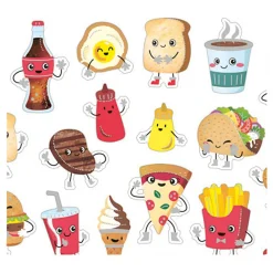 Stickers Fast Food, 1 Vel