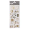 Stickers Goud Om de Wereld, 1 Vel