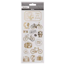 Stickers Goud Om de Wereld, 1 Vel