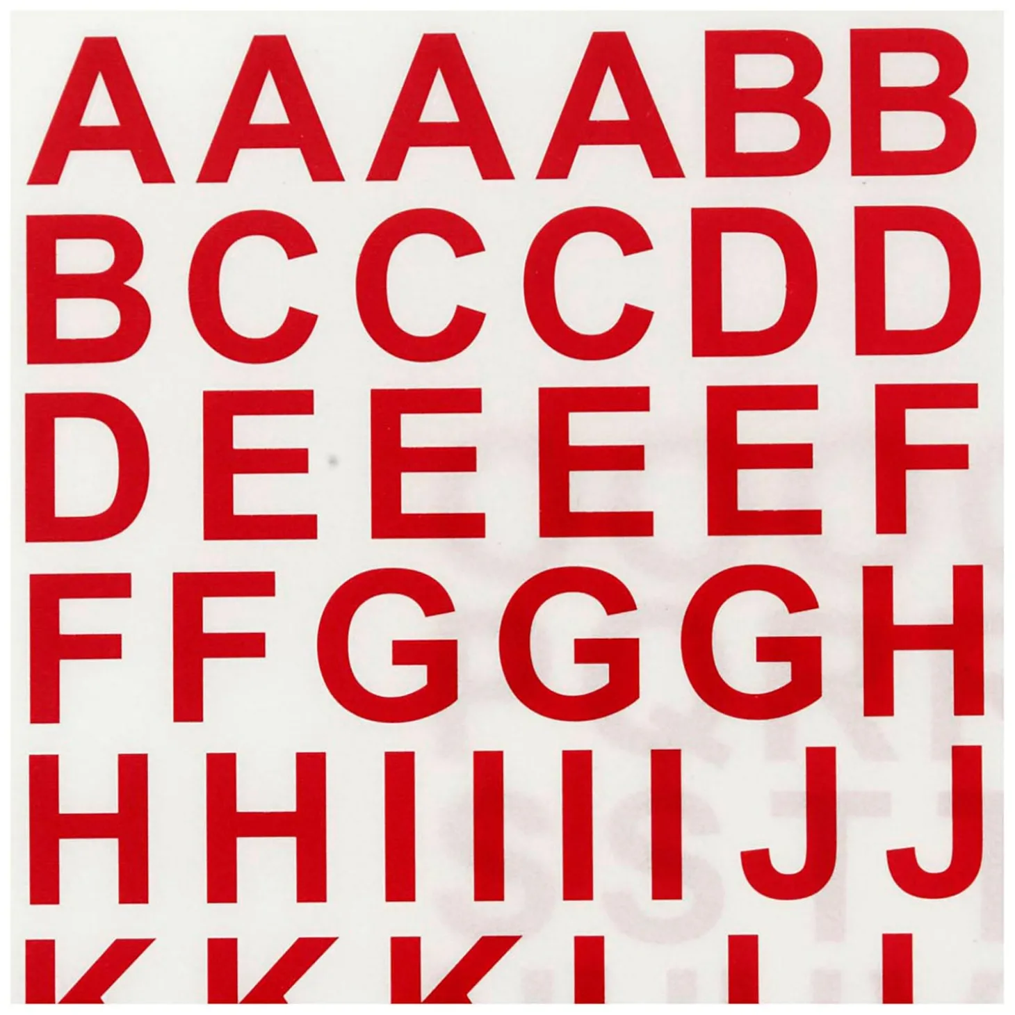 Stickers Letters & Cijfers