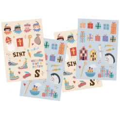 Stickers Sinterklaasfiguren, 49st.