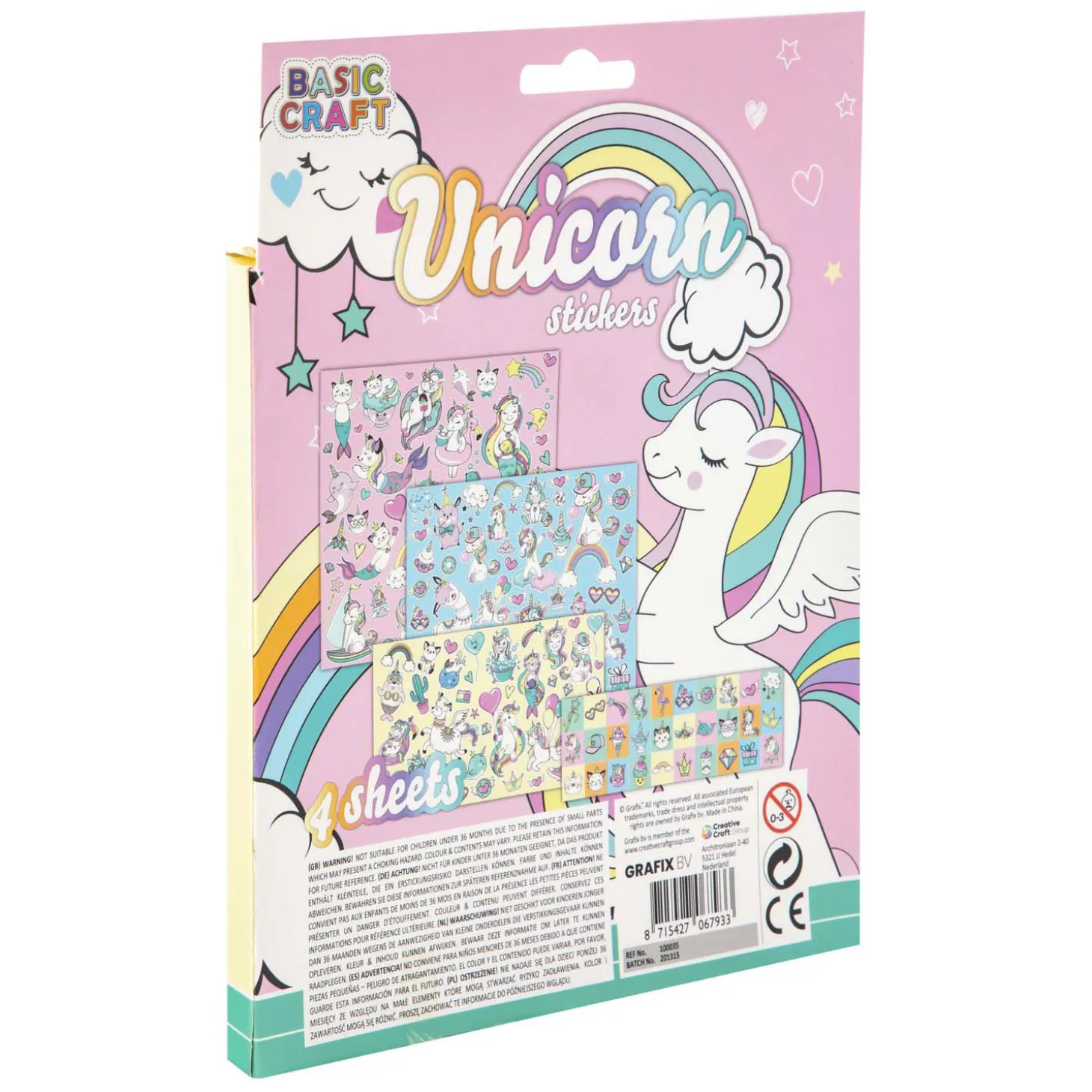 Stickerset Eenhoorn, 100st.