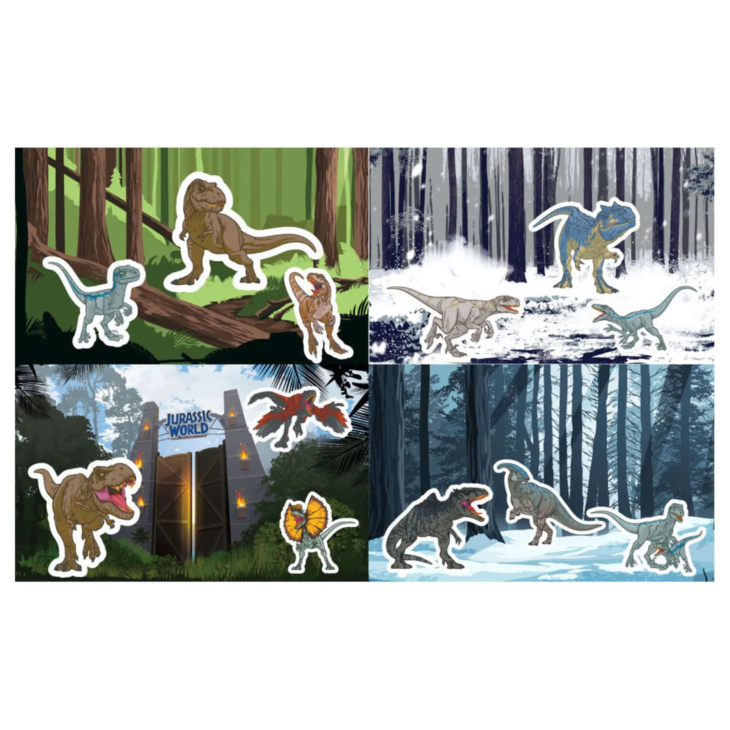 Stickerset Jurassic World