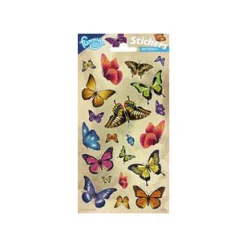Stickervel Glitter - Vlinders