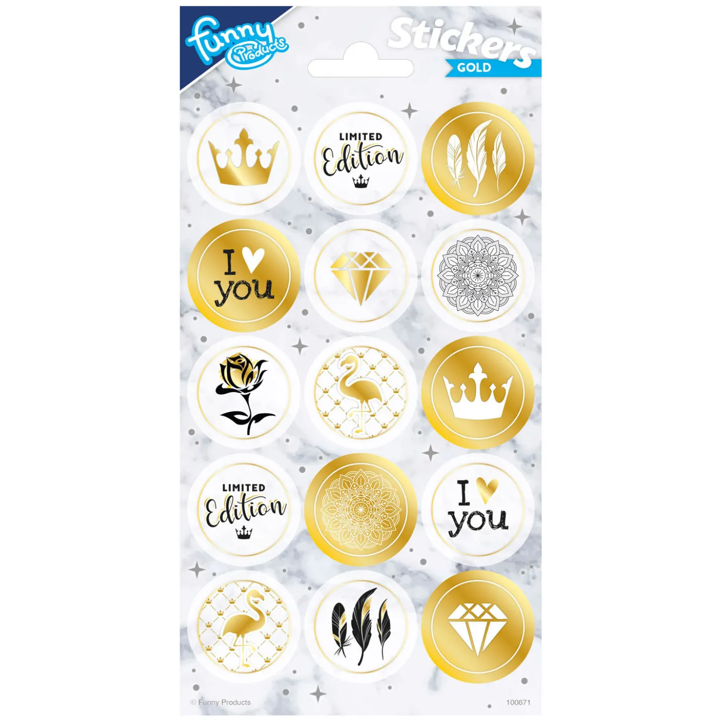 Stickervel Goud
