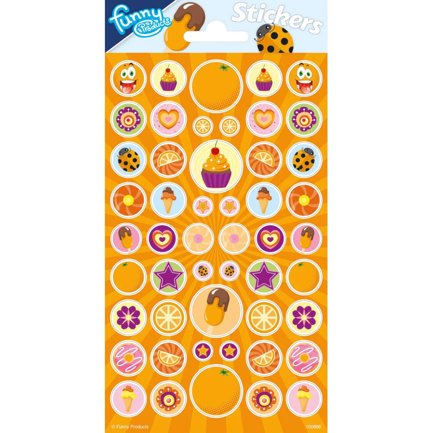 Stickervel met Geur - Sinaasappel