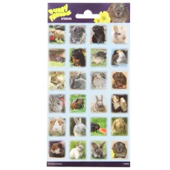 Stickervel Pluizige Vrienden