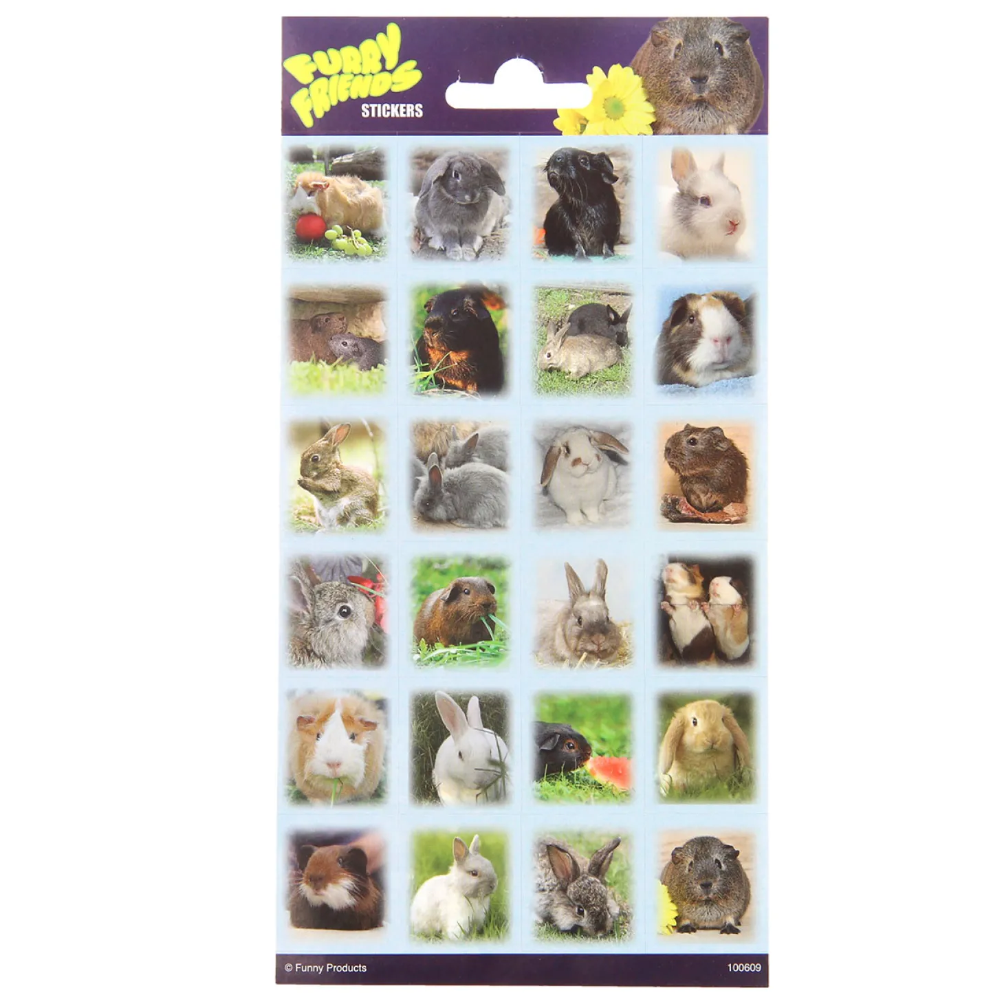 Stickervel Pluizige Vrienden
