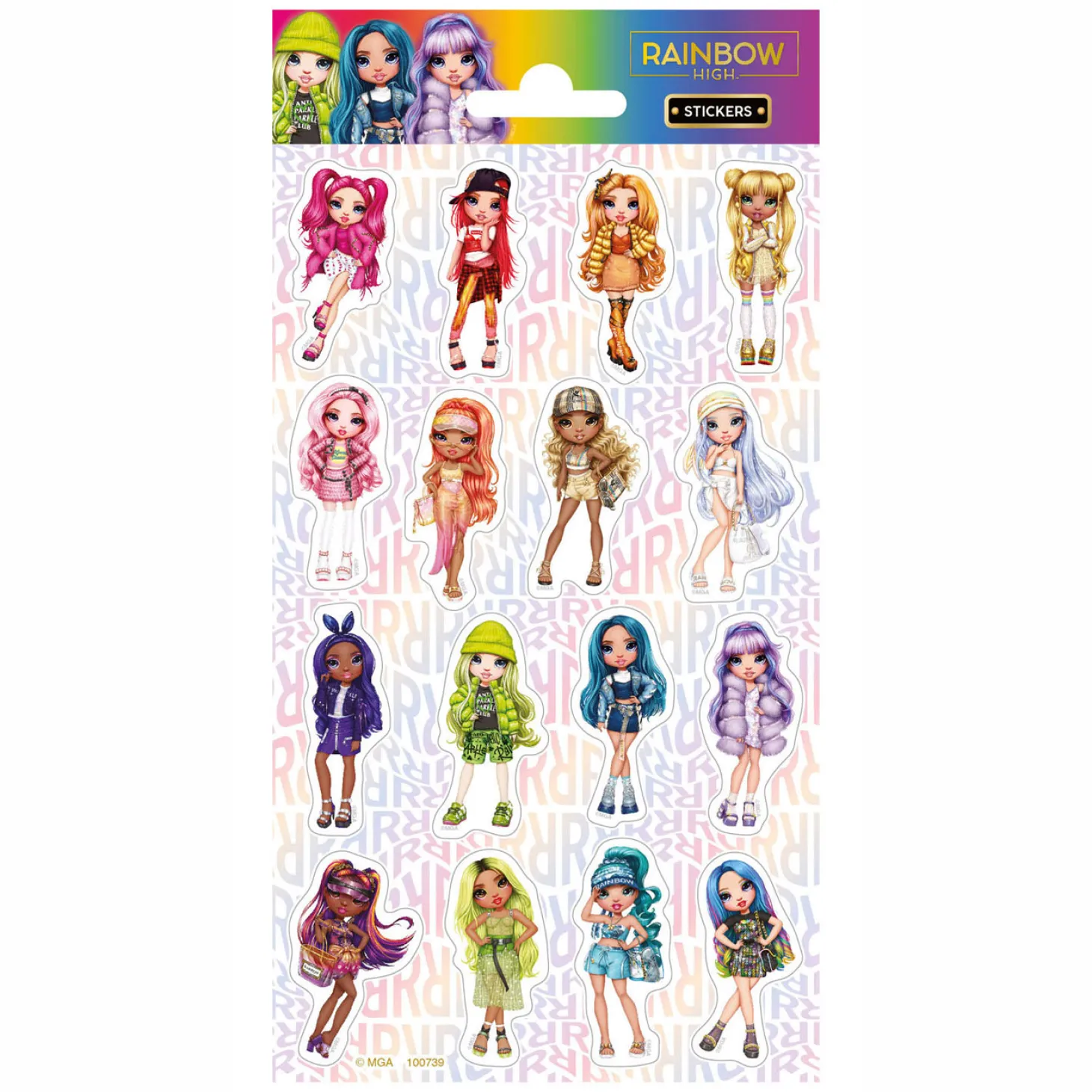 Stickervel Twinkle Rainbow High