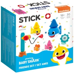Stick-O -  Baby Shark Friends Bouwset - 30dlg.