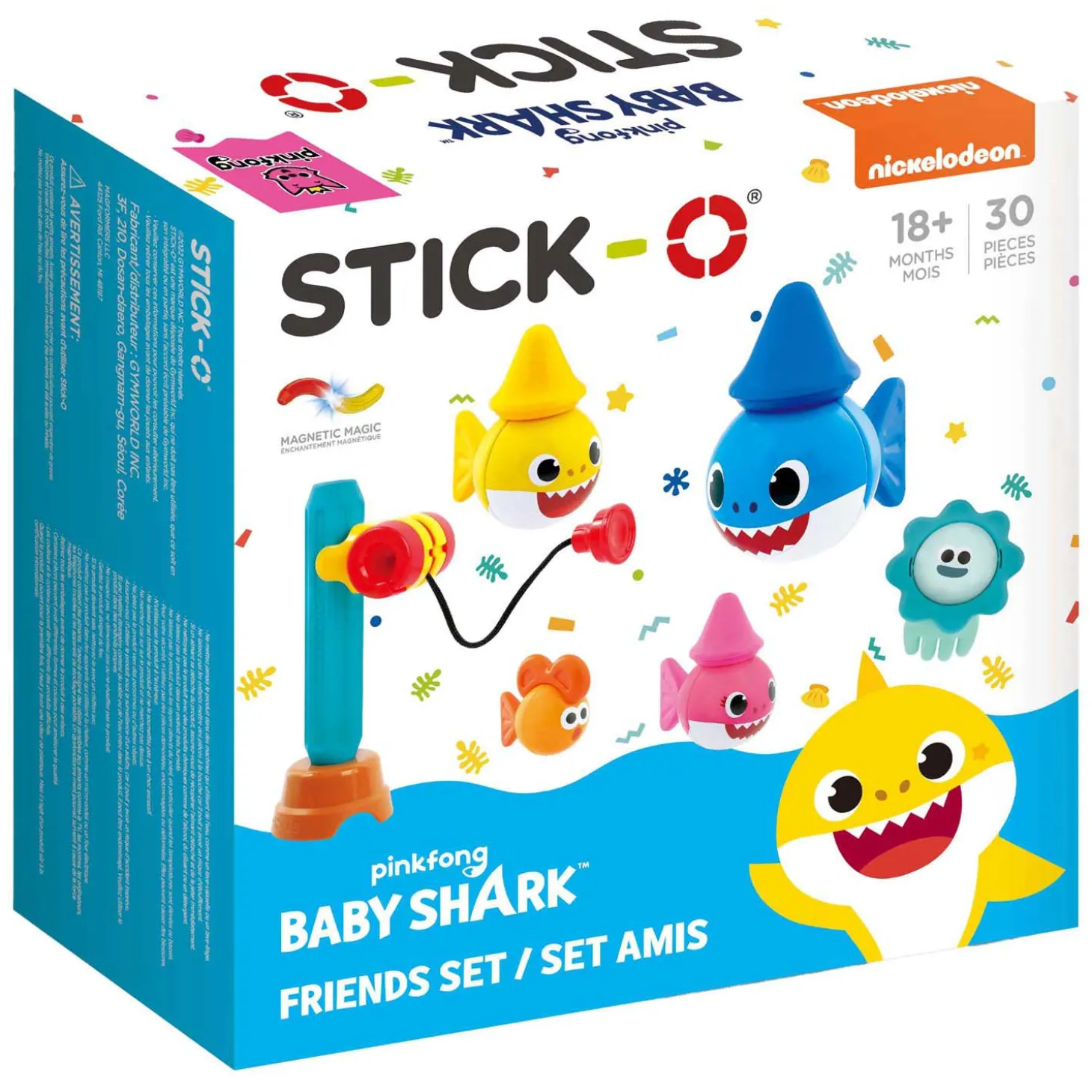 Stick-O - Baby Shark Friends Bouwset - 30dlg.