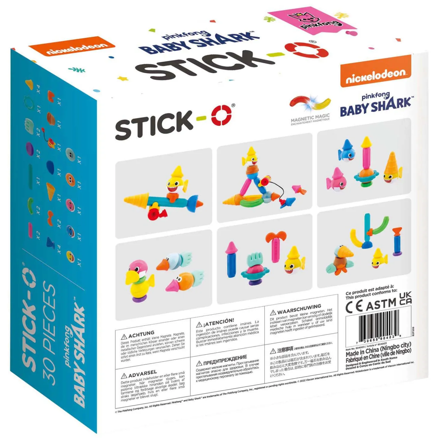 Stick-O - Baby Shark Friends Bouwset - 30dlg.