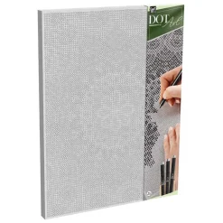 Stippenkunst op Doek Mandela - 40 x 30 cm - incl. Fineliners