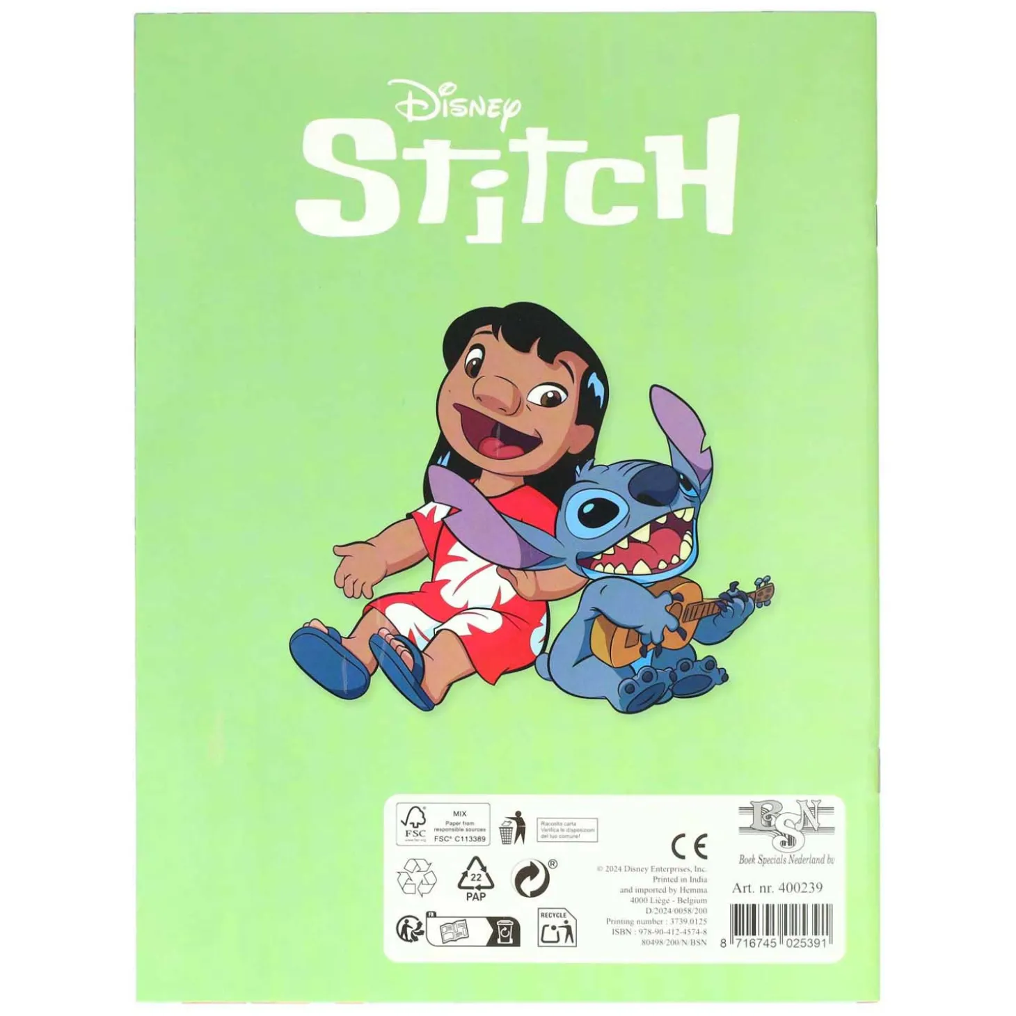 Stitch Kleurboek met Voorbeelden, 32pag.