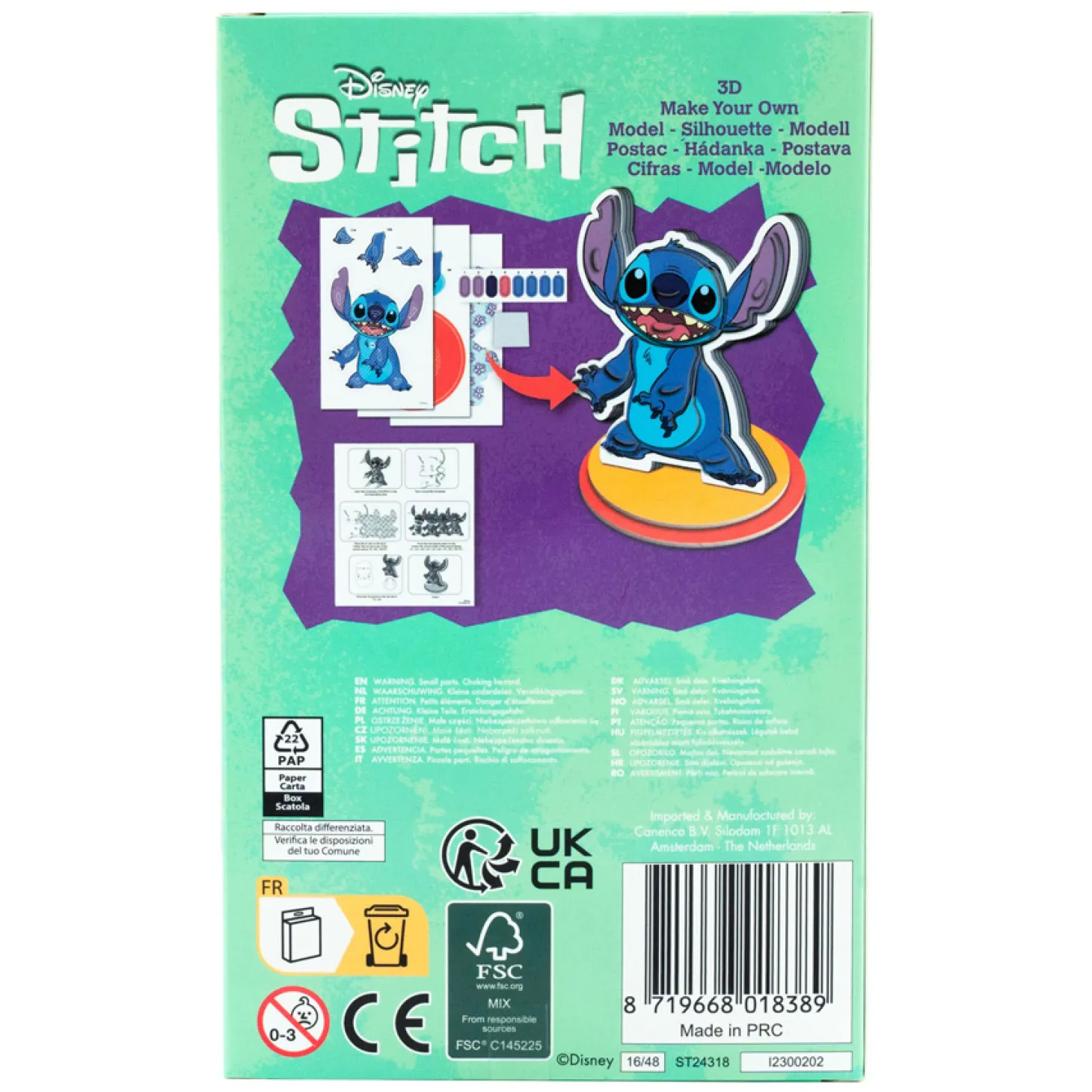Stitch Maak je Eigen 3D Figuur Knutselset