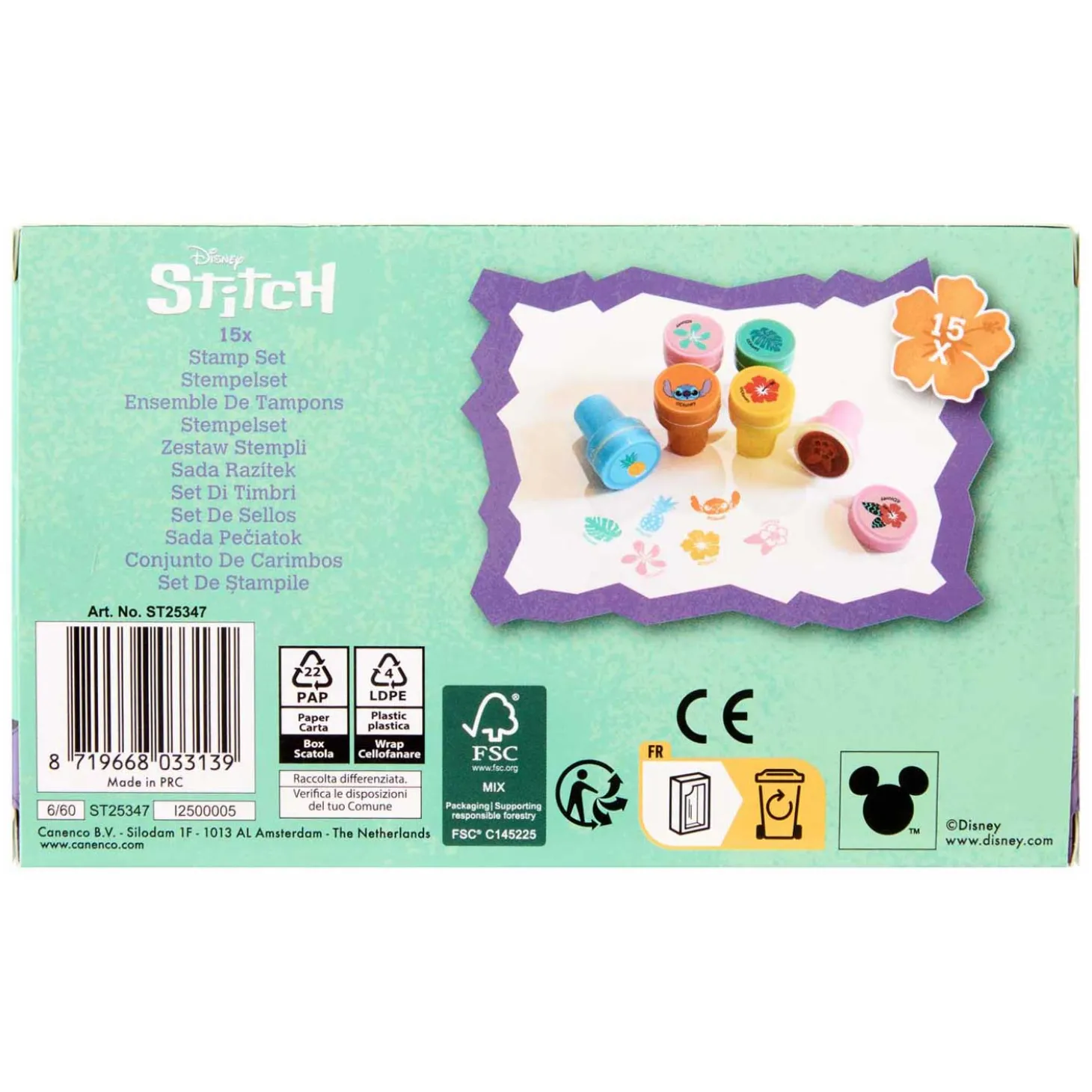 Stitch Stempelset, 15st.