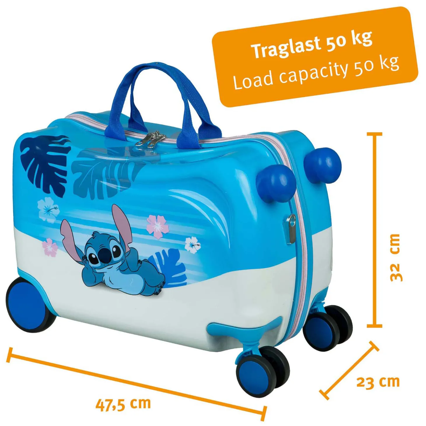 Stitch Trolleykoffer Ride-on