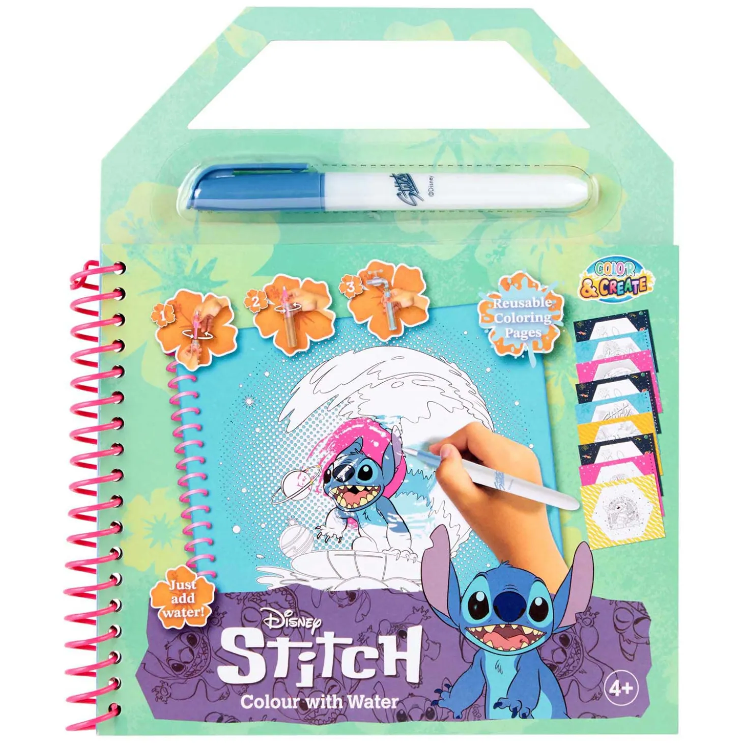 Stitch Waterkleurboekje - incl Waterpen