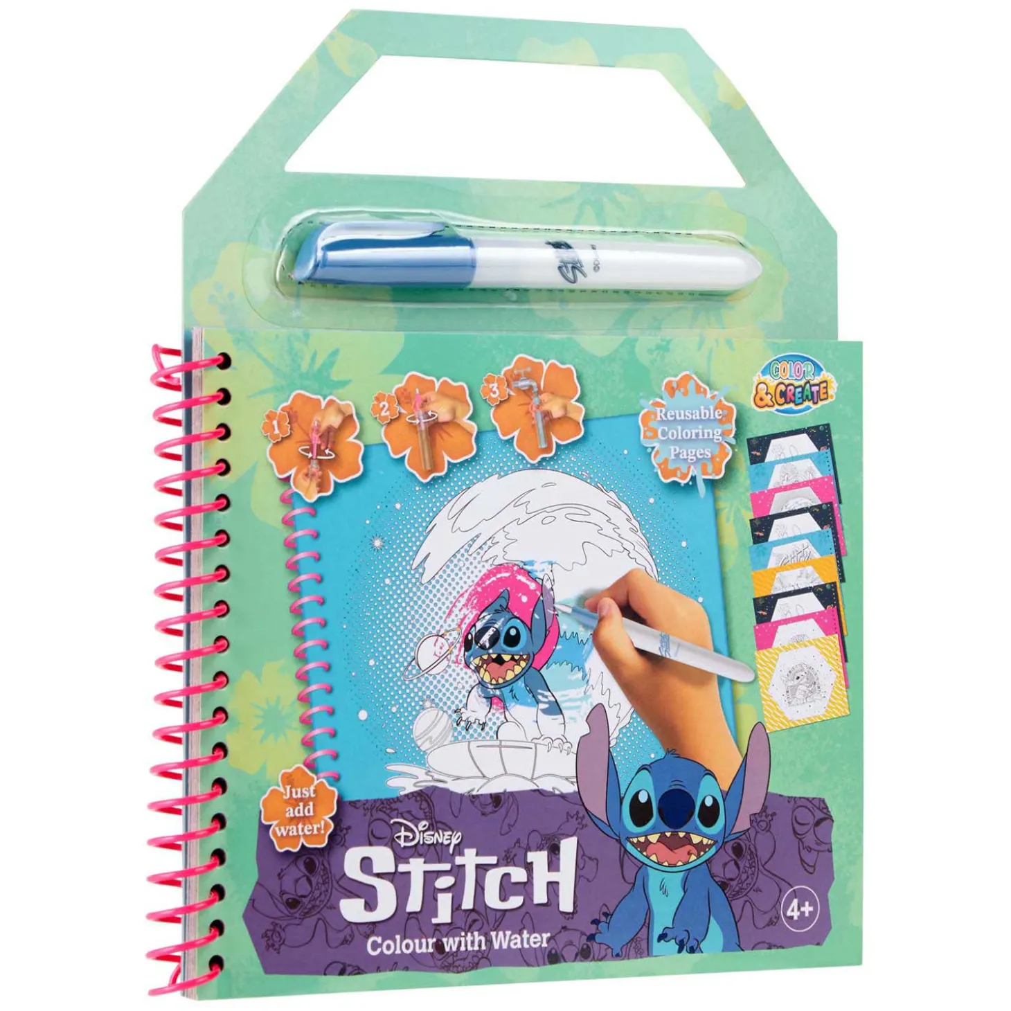 Stitch Waterkleurboekje - incl Waterpen