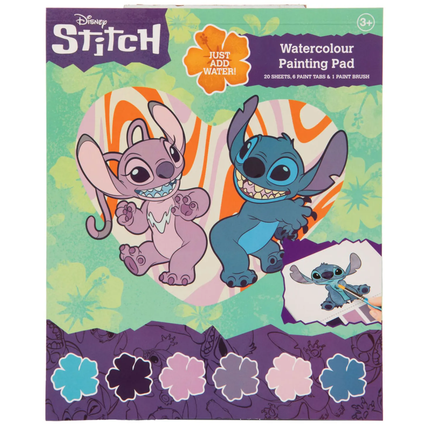 Stitch Waterverf Boek met Penseel