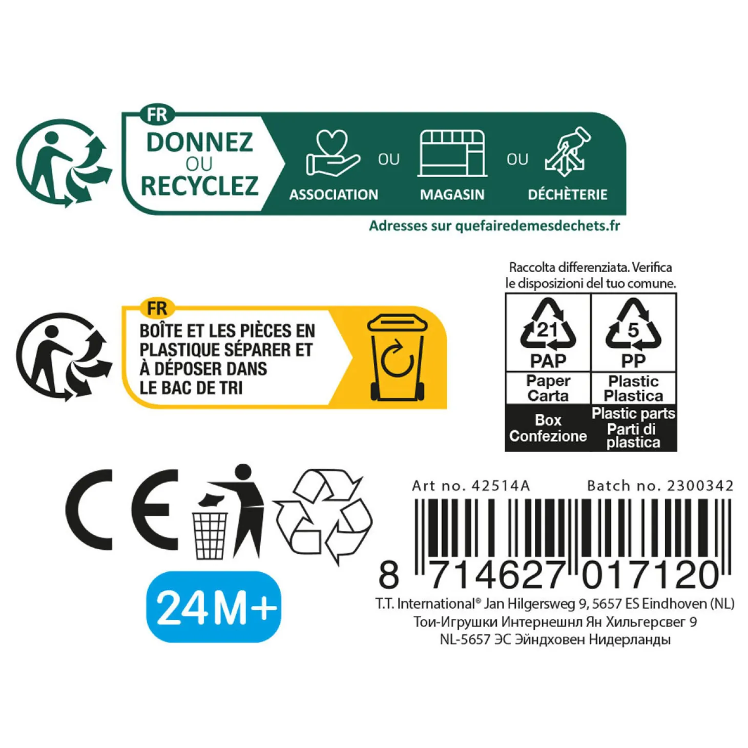 Stoepkrijt in Doos, 24st.